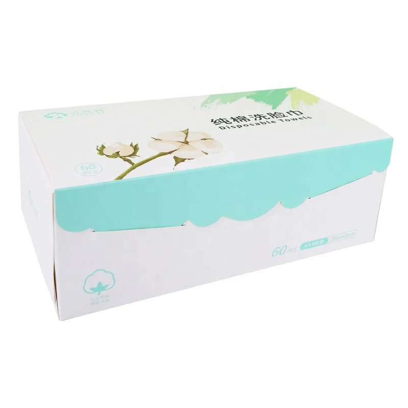 Wholesale Disposable Eco-friendly 100% Cotton Facial Towel Soft Dry Cleaning Wipes