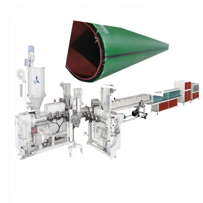 3 слоя полиэтилена изоляционного двойной экструдер Двухшнековый полностью автоматическая mdhe полипропиленовые волокна ПВХ HDPE пластичная труба делая машину