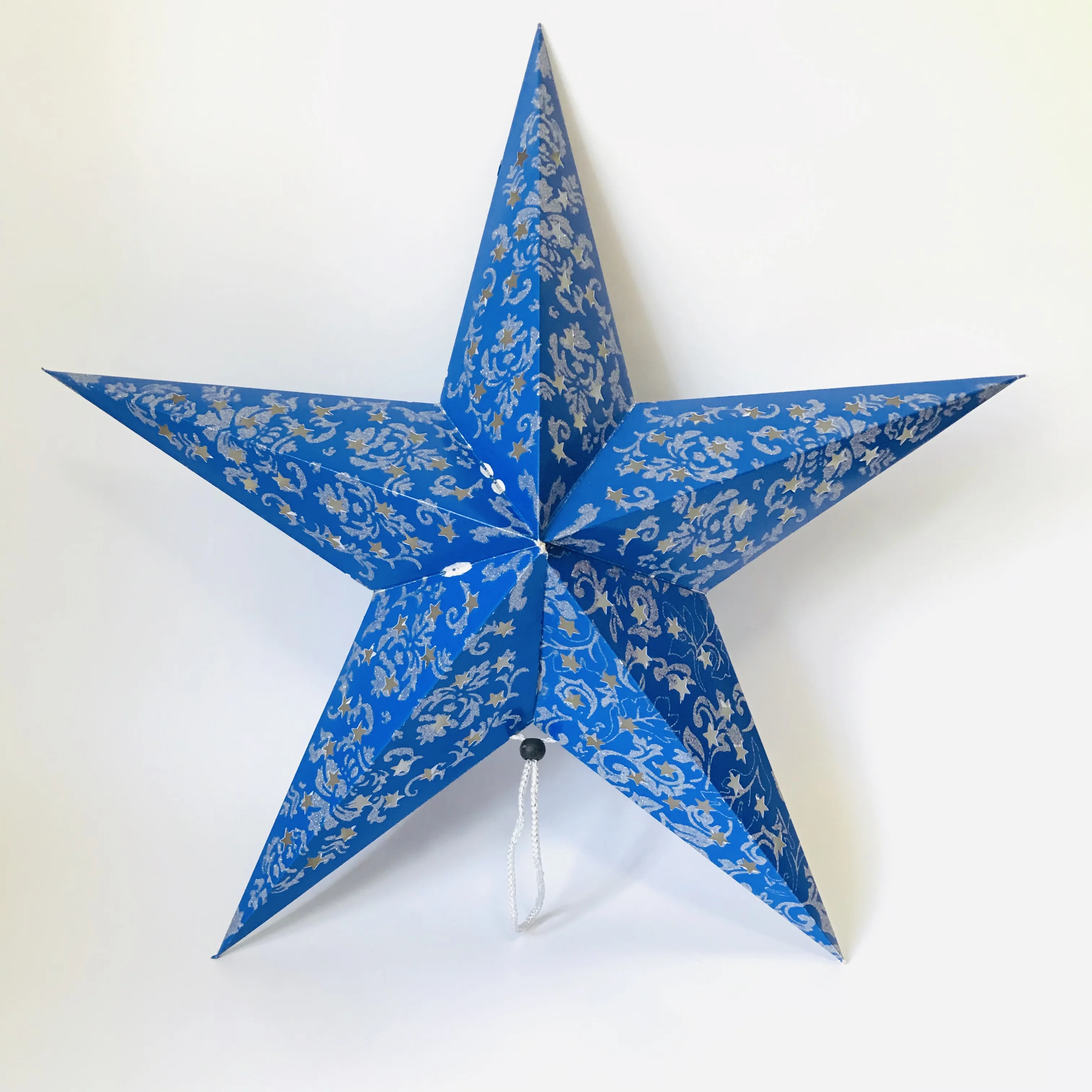 Hand-made Foldable 45cm Paper Lighting Star Lantern for Christmas Tree