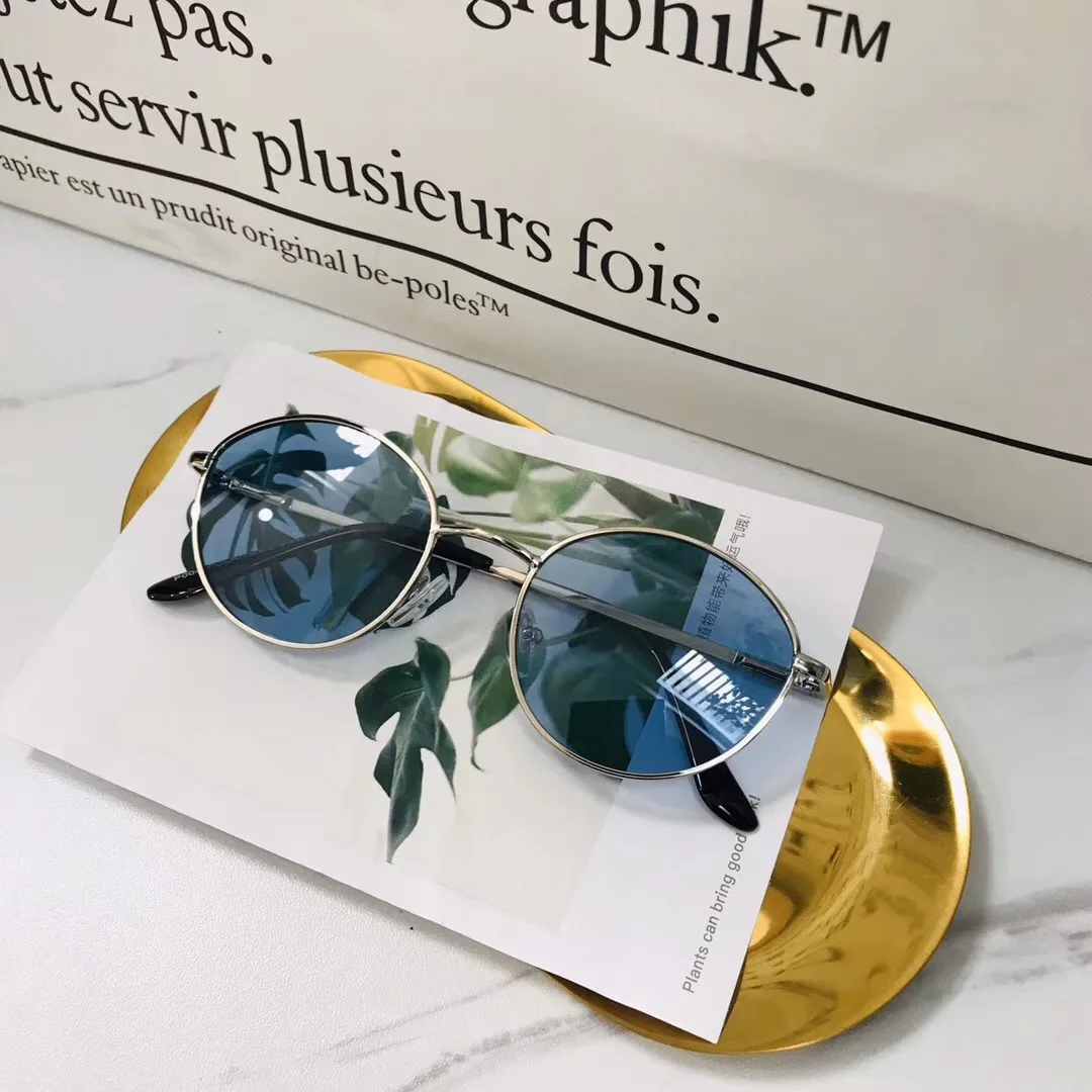 New Style Fashion Metal Frame UV400 Resin Children Polarized Kids Sunglasses