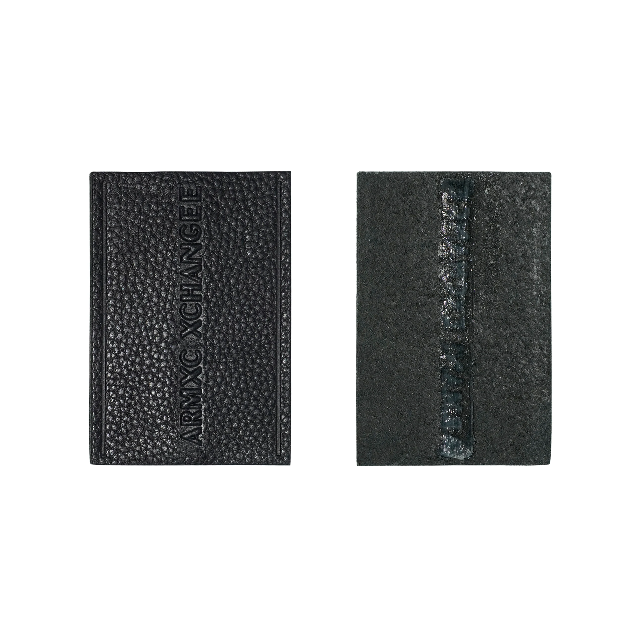 Fashion Black Luxury embossed printed leather label patch Customized leather labels for clothes