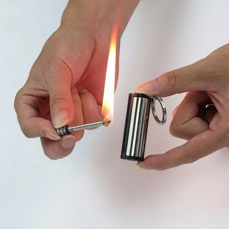 10,000 times matches waterproof and explosion-proof creative gifts metal cylindrical matches