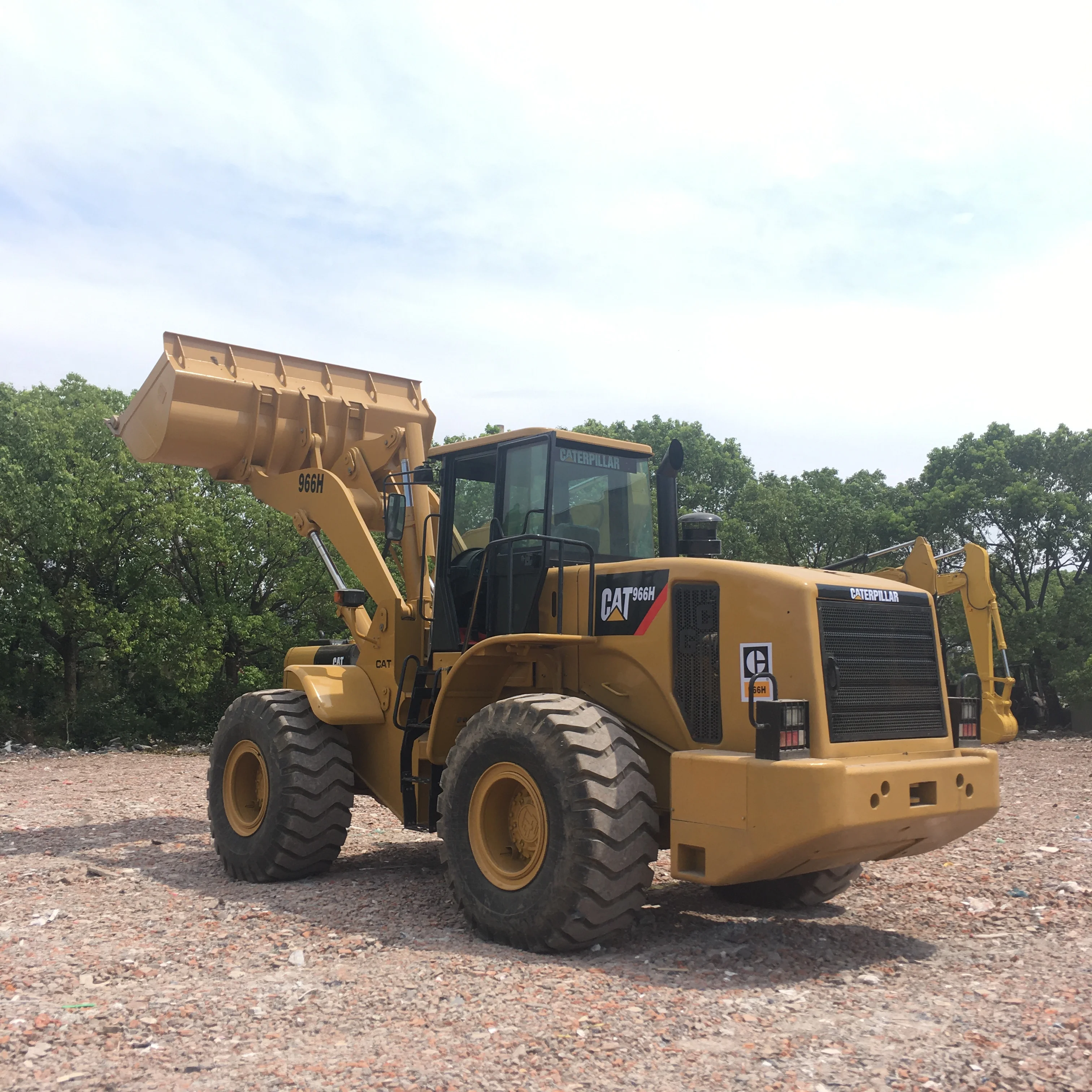 Used Cat 966H Wheel Loader Caterpillar Front Wheel Loader 950H 966F 966G  966H for Sale Provided 6.7 /7.4km/h