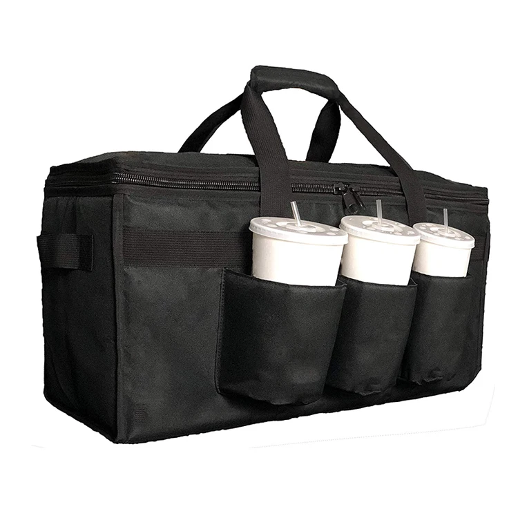 Insulated Food Delivery Cooler Bag Drink Carriers Non Woven Insulated Lunch Cooler Bag For Food