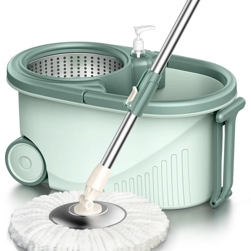 Floor Cleaning Microfiber Spinning Mop Bucket 360 Rotating Spinning Mop Bucket