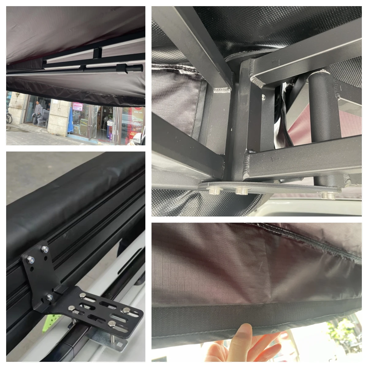 Outdoor Camping Roof Top Tent Extended 270 Degrees Portable Quick Opening Car Side Awning