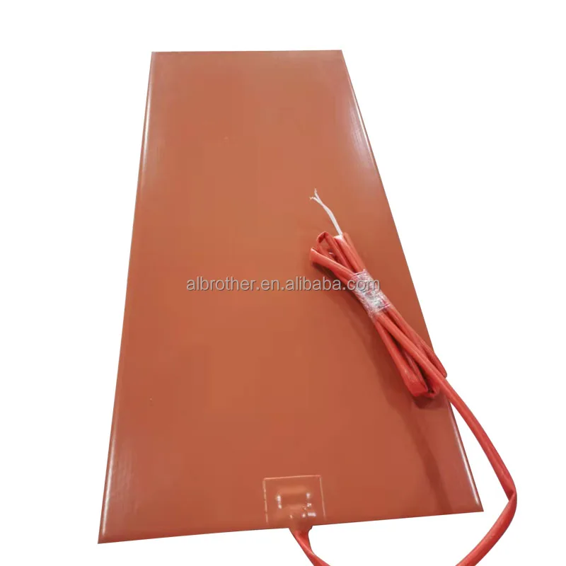 High Temperature Electric Customized Heating Silicone Heater Adhesive Back NTC 100k Thermistor Thermostat