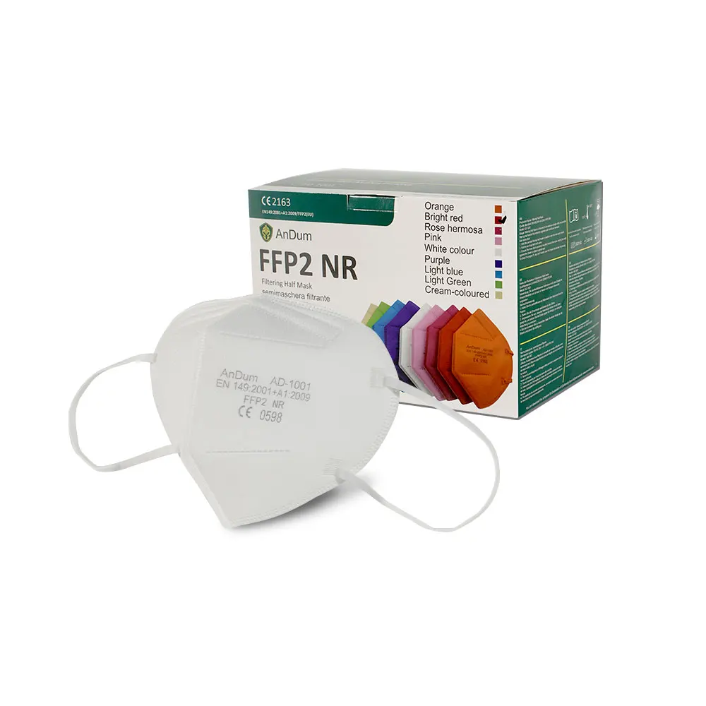 Andum skull heads respirator healthcare foldable dustprioof protevtive white fabric gas ffp2 manufacturers face mask