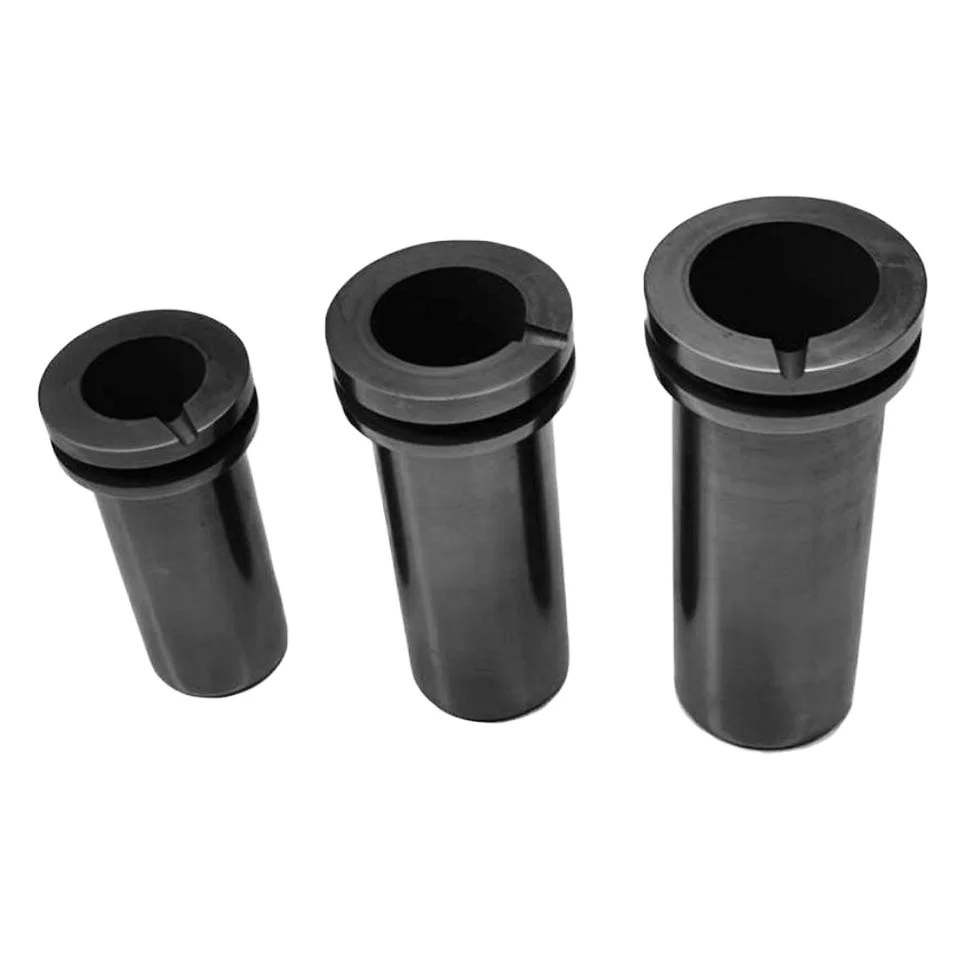 AL-L High Purity  Graphite Crucible 3kg to 10kg Refractory Clay Carbon Material Sic Composition for Melting Metal for Sale