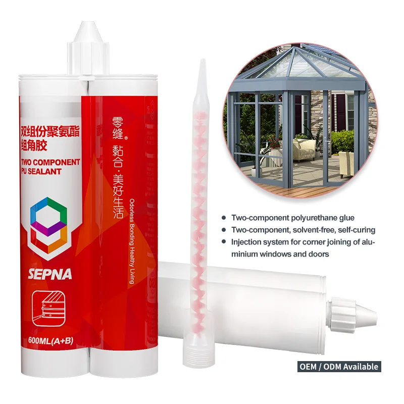 two components aluminium corners connection pu urethane bonding glue For Aluminum window honeycomb sandwich panel