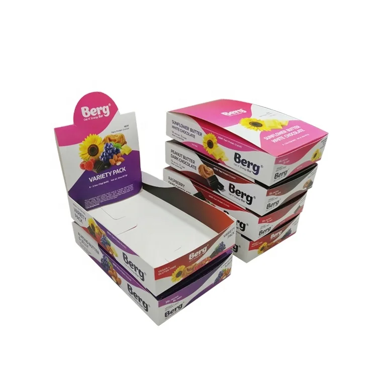 Full Color Printing Cardboard Paper Packaging Display Box with Tearing Line at Retail Counter POP up Custom Logo