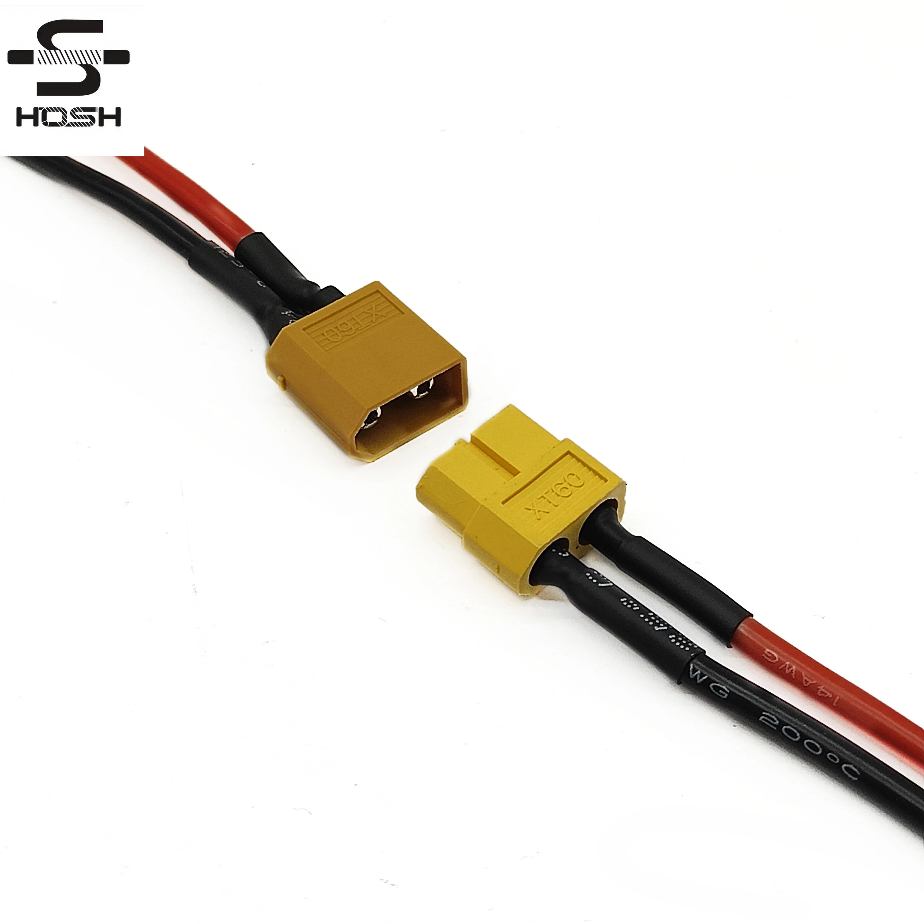 ebike hosh wholesale XT60 Contact Plug Socket Metal Parts Copper Gold Plated Cable Connector For UAV