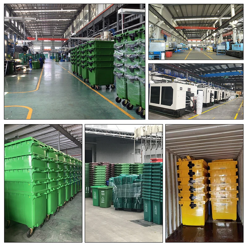 Wholesale Price Outdoor Plastic Recycling Sanitary Garbage Bin Movable Waste Bin