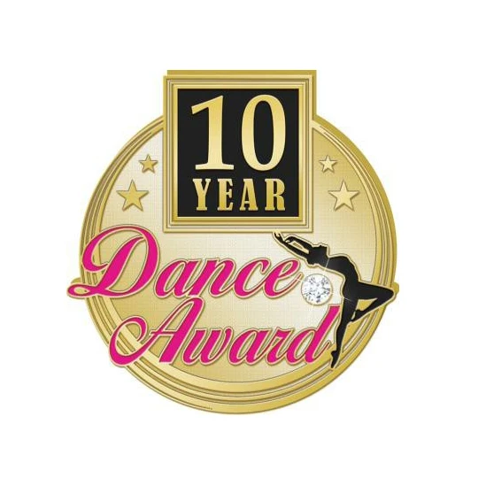 Noble Manufacturer Wholesale Creative Metal Dance Figure With Pink Glitter Custom Logo Dance Trophy Awards Crafts Years Pins