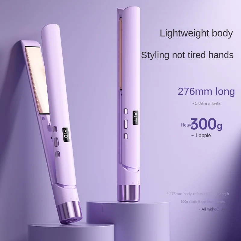 High Quality Keratin Treatment 2 In 1 Straightener Curler Flat Iron LCD Display Mirror Plate Waterproof Hair Straightener