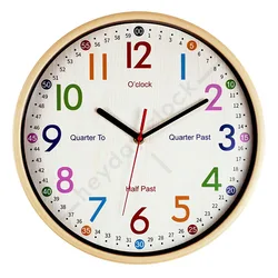 telling time learning wall clock teaching clock for children kids