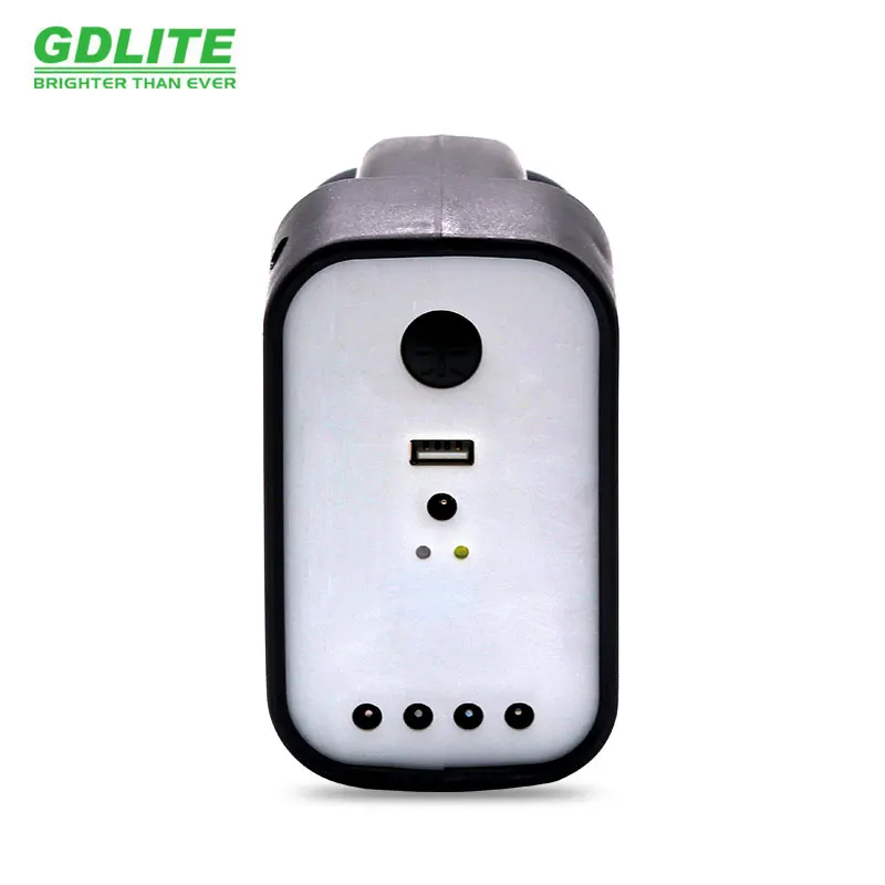 Wholesale Portable Solar Power Energy Solar Light Power Bank with Lighting and Mobile Phone USB Charger  flashlight with bulb