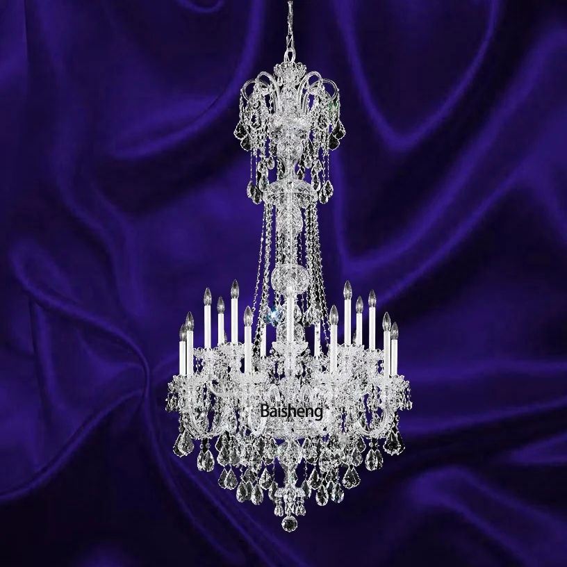 65 heads 4 tiers 160cm big large hotel crystal maria theresa chandelier bohemia lustre lights candelabra lampadari cristal lamp