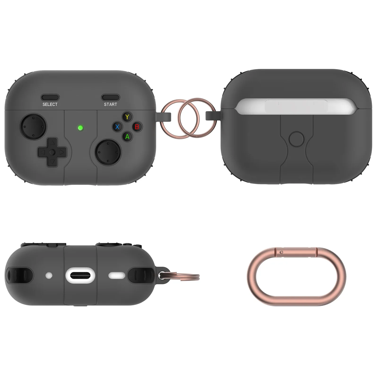 Shockproof Silicone Headphone Cover Wireless 3D Game Console Keychain Protective Cover for Airpod Pro 3