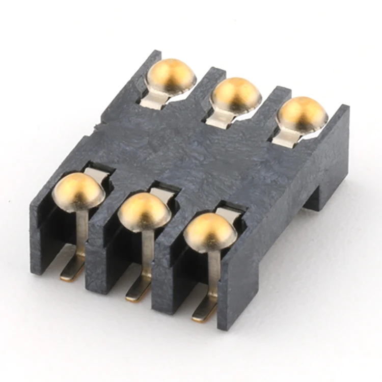 Sim Card Connector 6Pin H=3.0MM SIM Card Socket Smart Card Connector