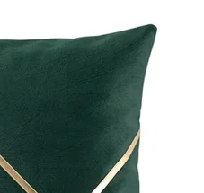 New 45*45 Patchwork PU Leather Hot Press Cushion Cover Modern Minimalist Pillow Cover Retro Custom Cushion Cover