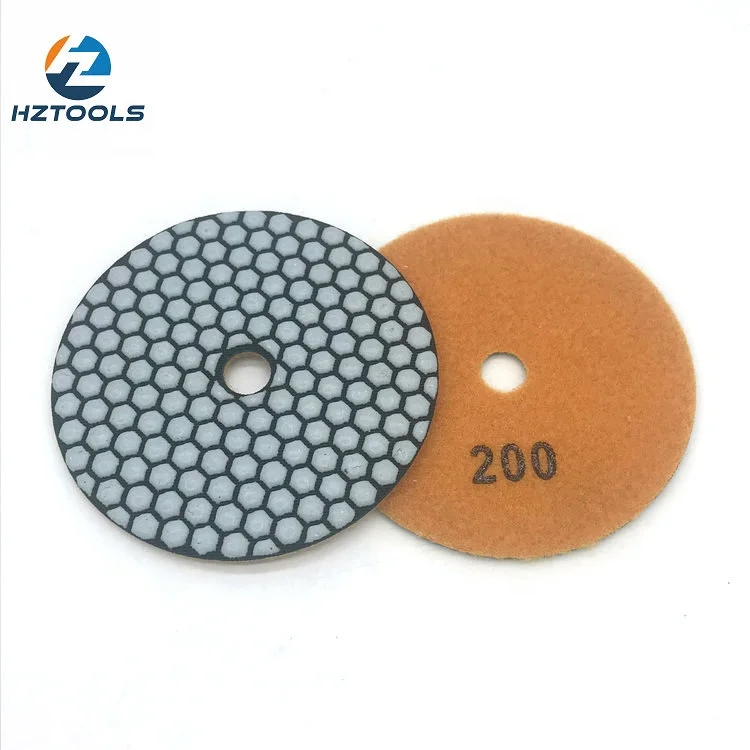 125mm 5inch Dry diamond polishing pad for granite marble stone diamond dry polishing pads.