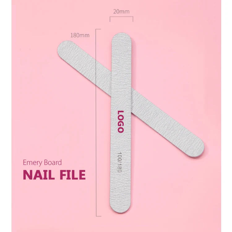 
Wholesale Nail Files Private Label 100 180 Zebra Nail File Custom Logo 