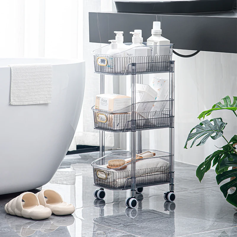 Пластиковая полка для хранения с выдвижным ящиком, полка для складов, кухонная стойка, многофункциональная полка для хранения домашних животных