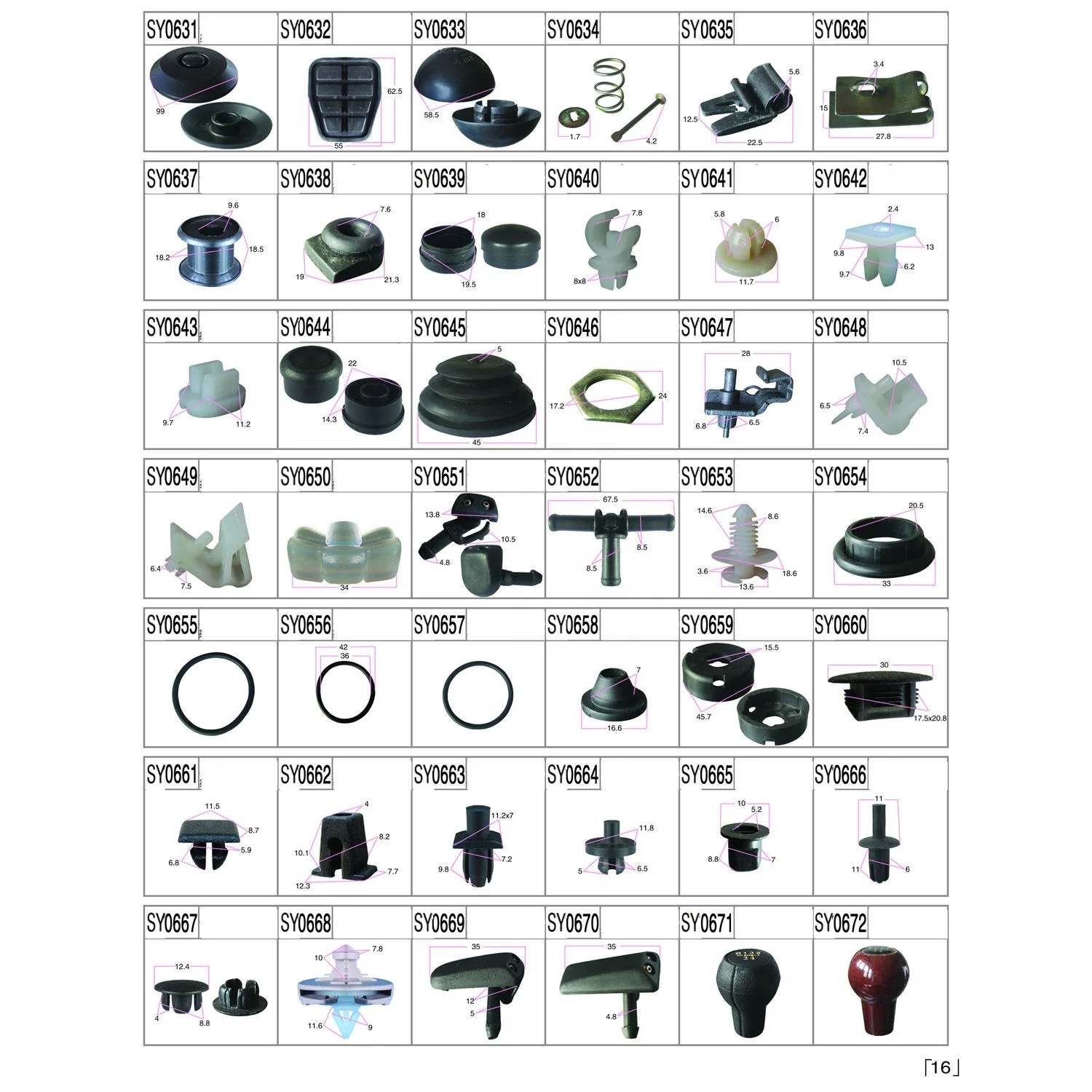 Plastic Push Clips Auto Plastic clips and fasteners Car Clips Plastic Rivets