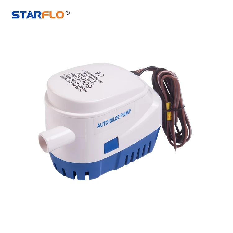 STARFLO 600GPH 12 В DC Электрический морской вытяжной Автоматический погружной лодочный насос воды с Поплавковым переключателем