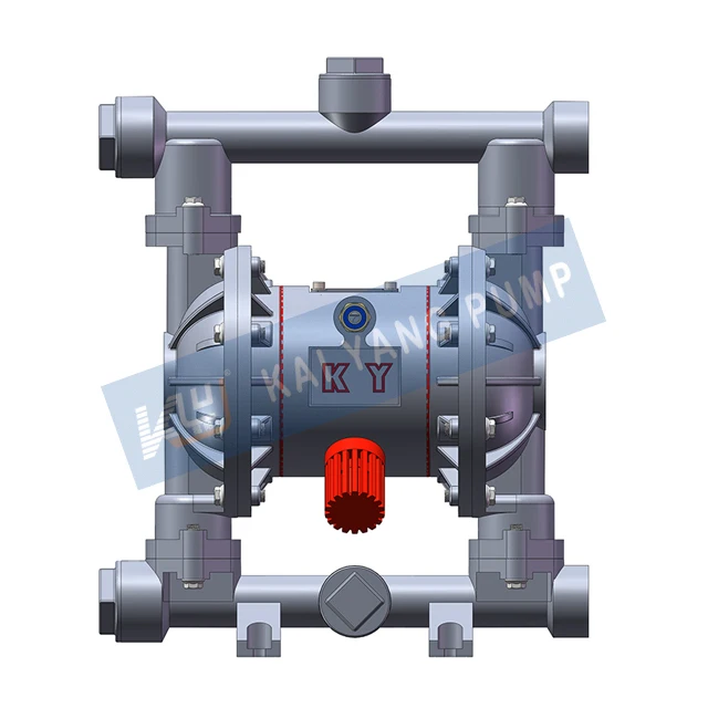 1 Inch Aluminum Alloy Small Pneumatic Diaphragm Pump With Double Layer Has Good Self Priming Ability And Conveying Performance