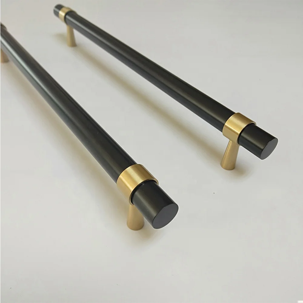 furniture handles Black T bar handle for kitchen cabinet door wardrobe