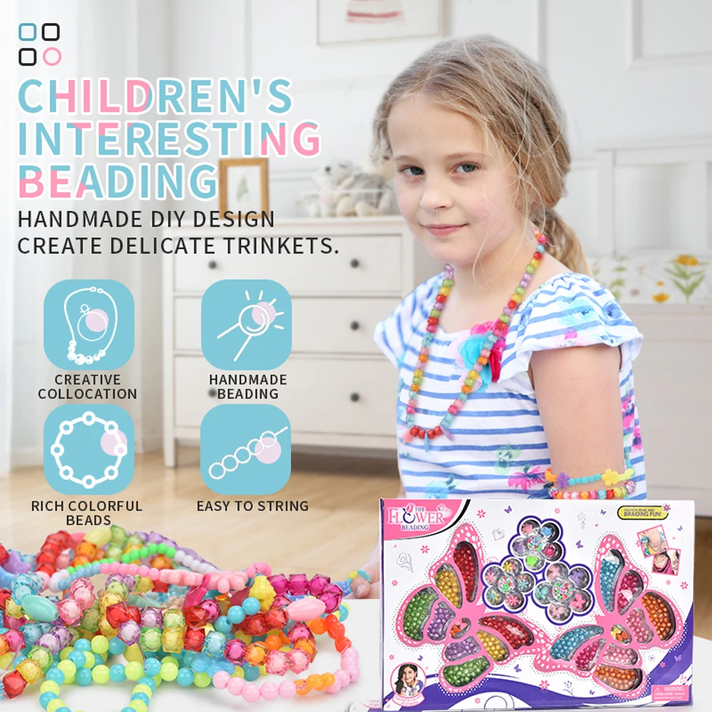 Children Ornament Toy For Girl Handicrafts Kids Jewelry DIY Making Toys