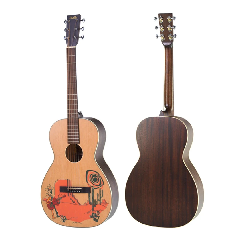 Brand Pick-up High-quality Vox Phantom Guitar Mini Left Handed martin Acoustic Guitar