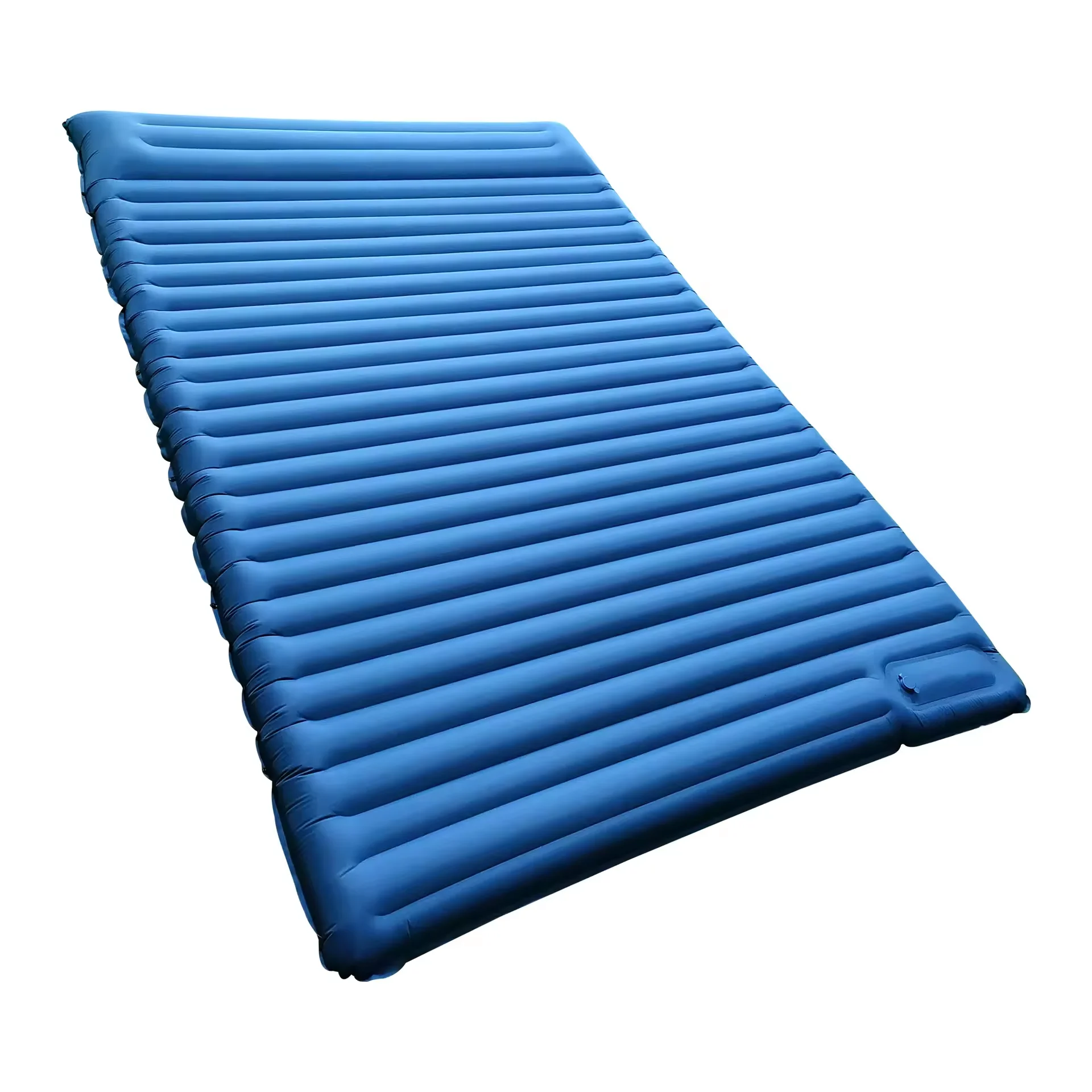 Lightweight 2 Person Air Sleeping Pad Mattress Easy to Inflate & Deflate Built-in Pillow and Foot Pump with Double Valves