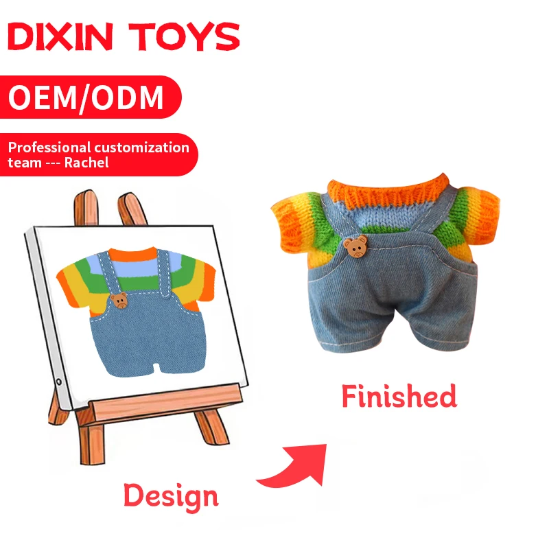Professional Make Your Own Custom Plush Outfit Toy Character Plushie Dress Customize Unique Clothes for the Doll