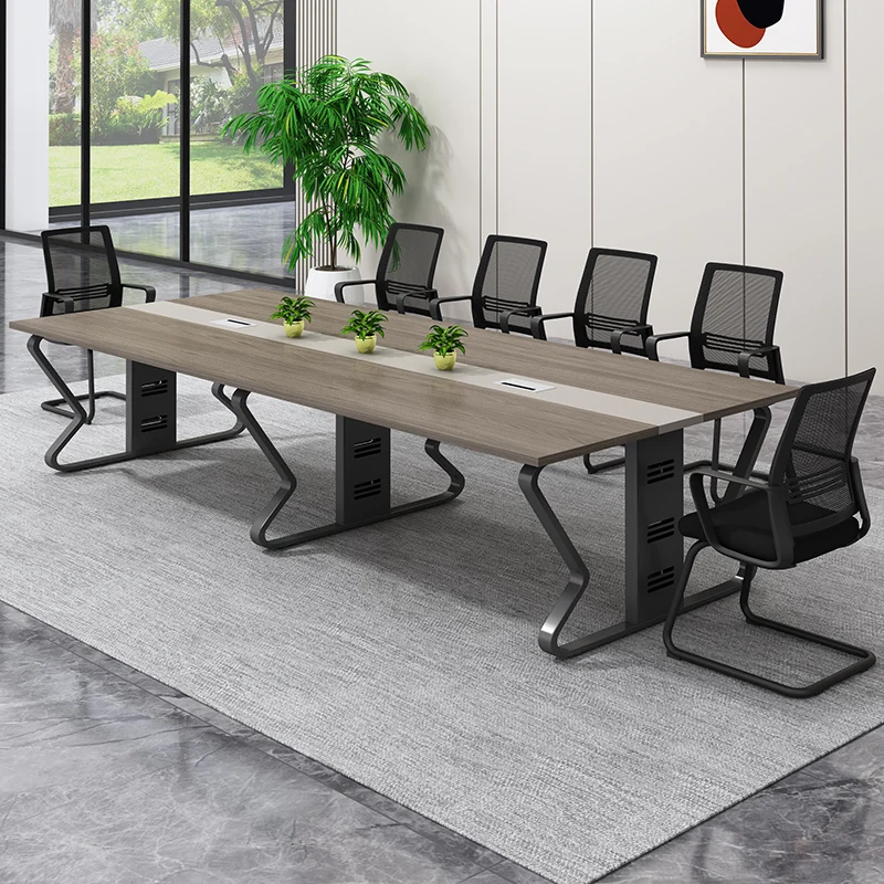 HYZ-14 office furniture desk 20 person office meeting room conference tables chairs set meeting table modern conference table
