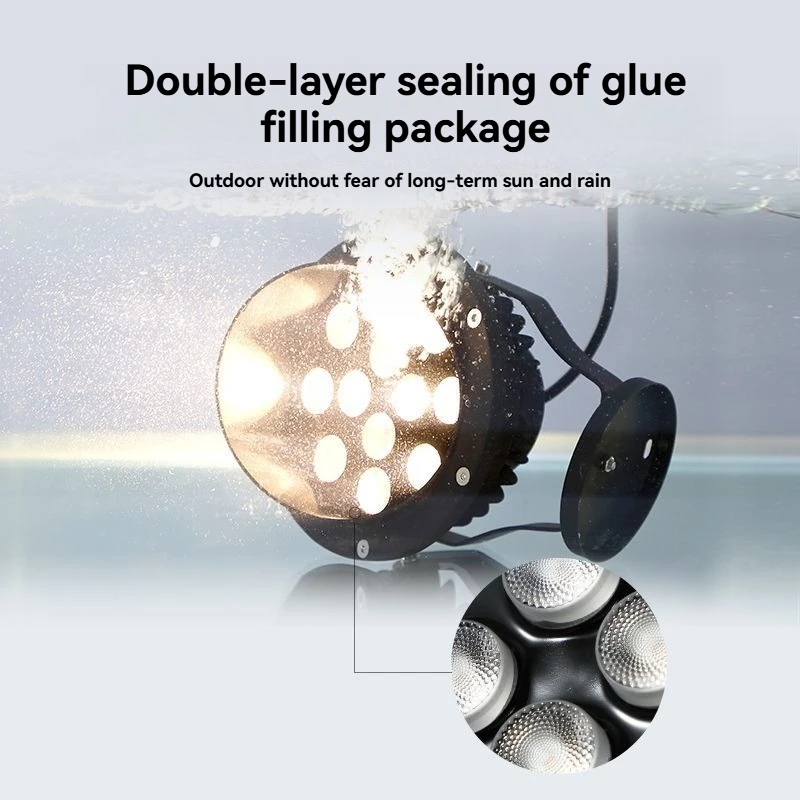 Multi-standard Waterproof Outdoor Garden LED Spotlight Plug-in Tree Lighting Landscape Lighting Lawn Lamp