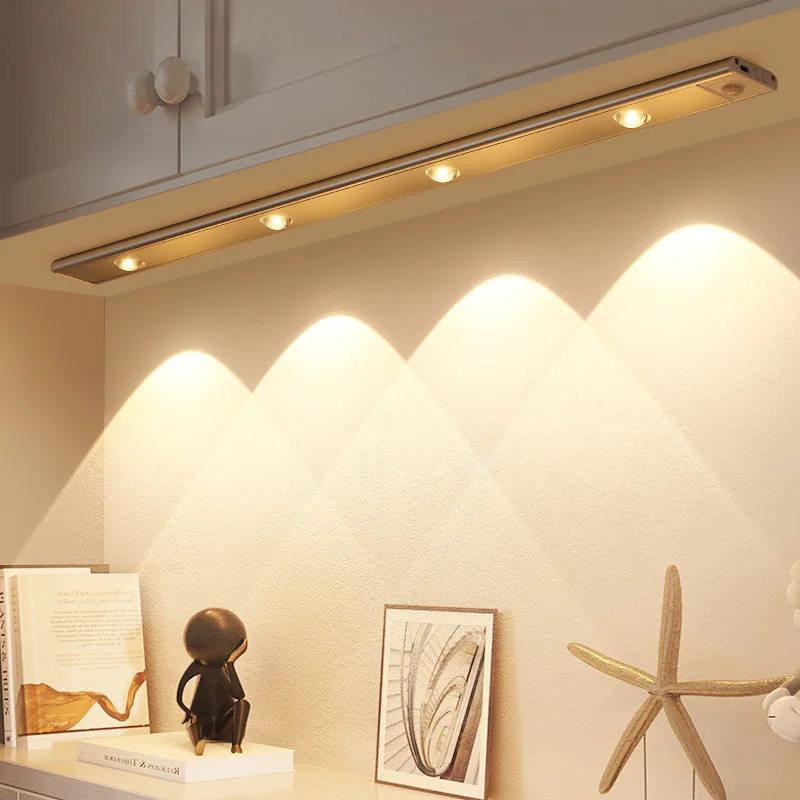 Popular Wardrobe Light Lighting LED 5v 24 inch Wireless USB Rechargeable LED Motion Sensor Night Light