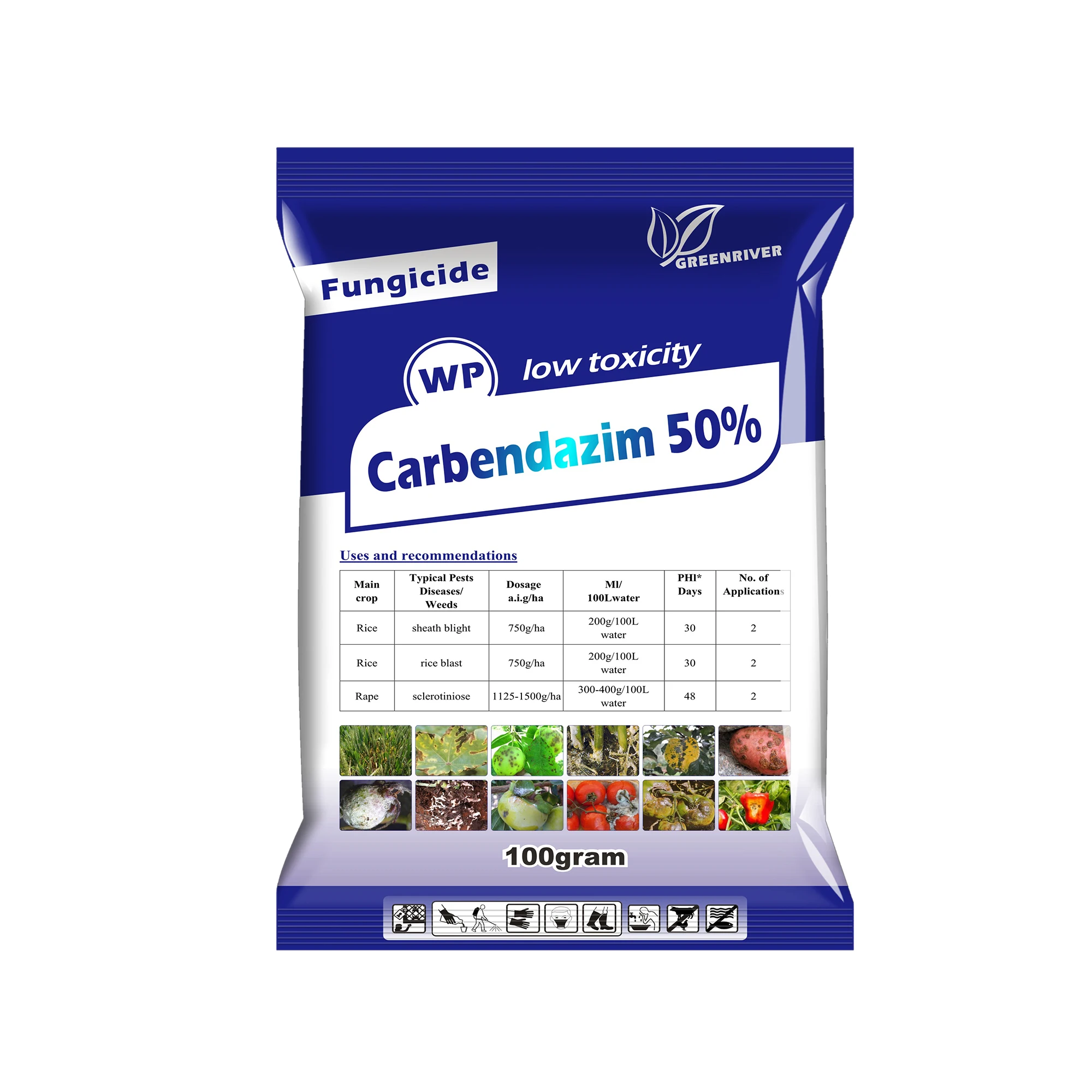 Заводская цена, фунгицид карбендазим 98% TC 72% WP 50% WP