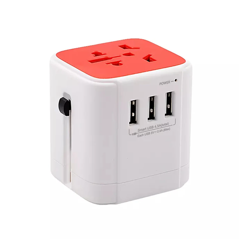 Worldplug Bulk Buy EU UK AU AUS US Wall Socket Universal Charger Adaptor USB Plug Global Travel Adapter
