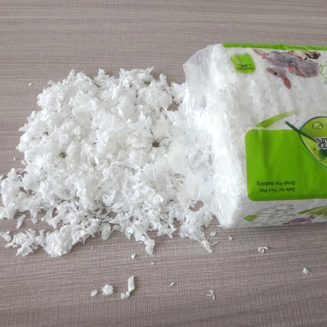 Eco friendly White Paper Bedding For Hamster Small Pets 570g RM