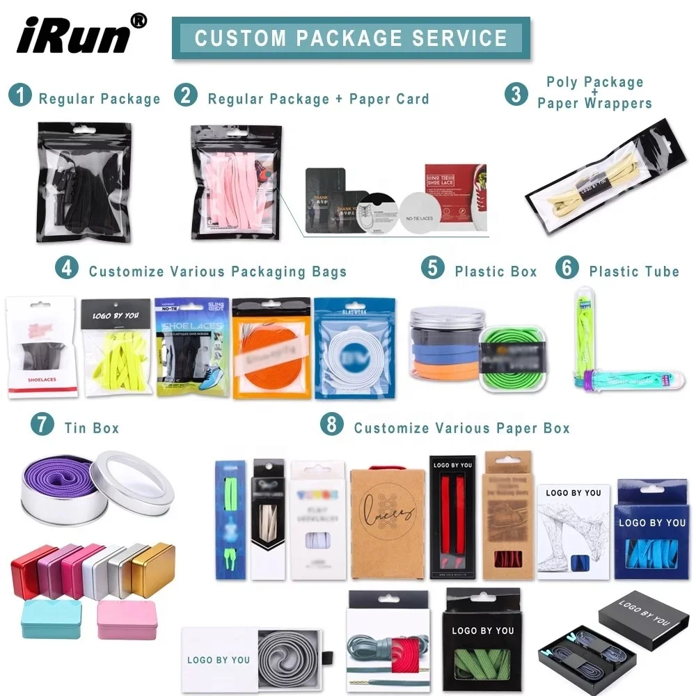 iRun  Pressing Buckle Flat Lazy shoelaces Sneakers Colorful Metal Hook No Tie shoelaces  Nylon Flat Elastic Shoelace with Locks