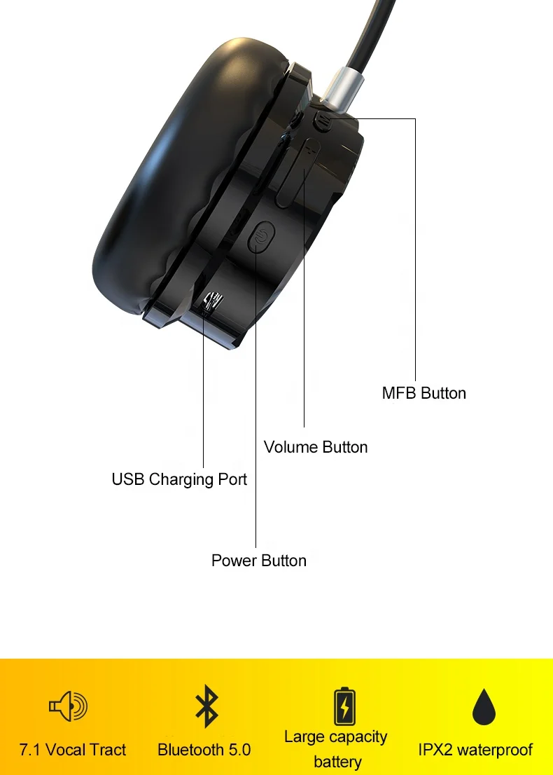 OEM headband style foldable best wireless handsfree headset earphone earbuds audifonos blue tooth headphones