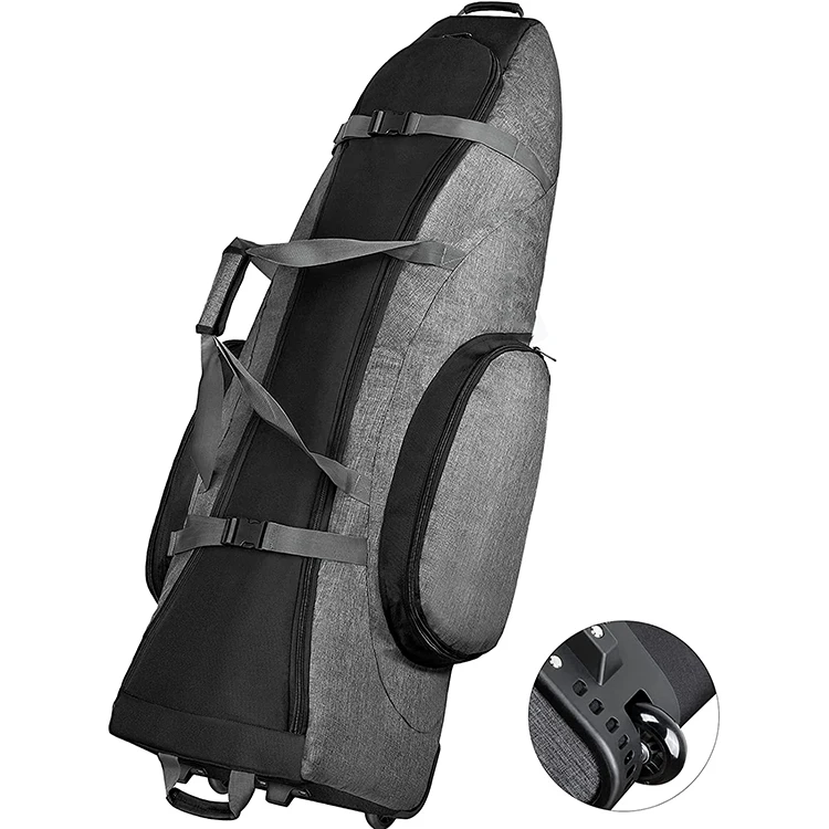 Waterproof Alligators Padded Golf Club Travel Bag with Wheels golfbag range bag custom golf bag