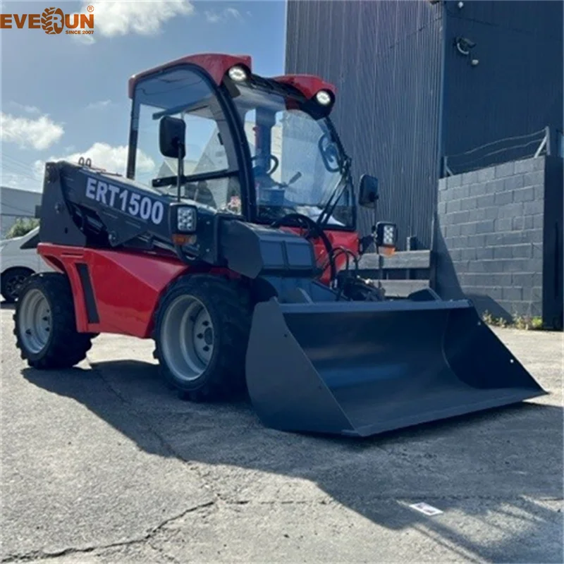 Factory Direct Sales chinese everun ert1500 2 ton telehandler fork lift telescopic mini compact forklift loader