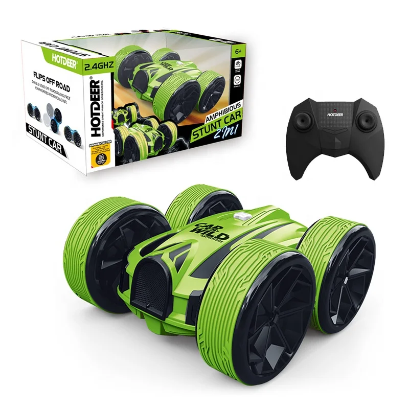 Double side stunt rc car hobby 2.4G remote conteol toys amphibious vehicles for sale
