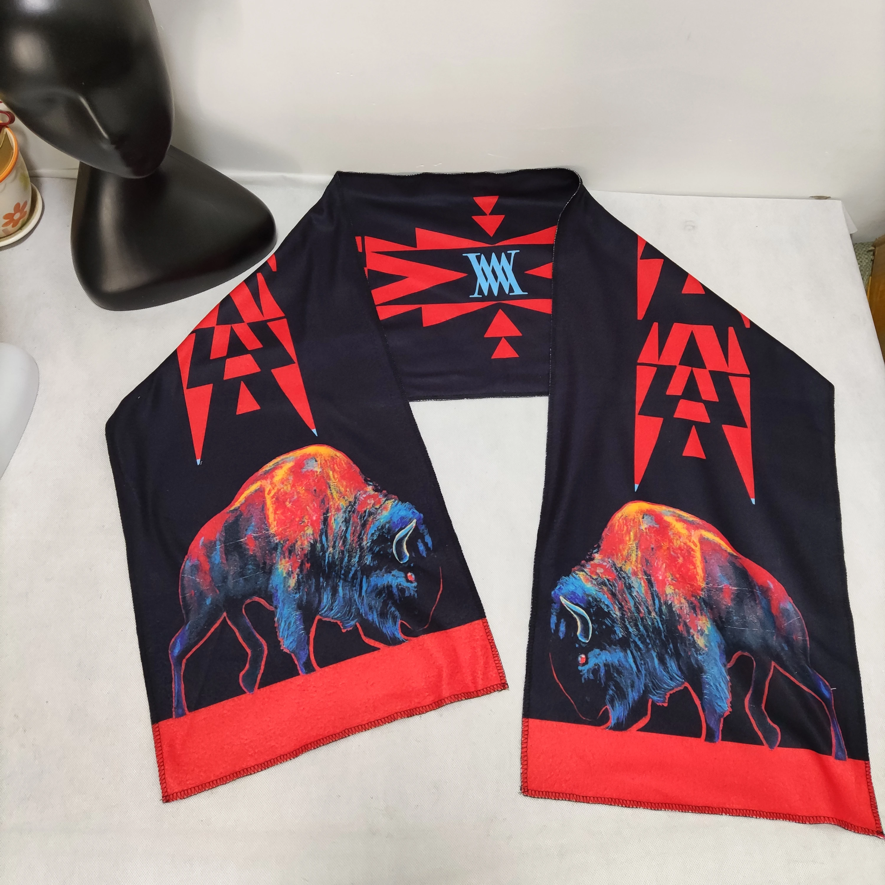 Шаль-шарф большого размера Laikeen с красочным принтом, бархатные полиэфирные шарфы с принтом без кисточек