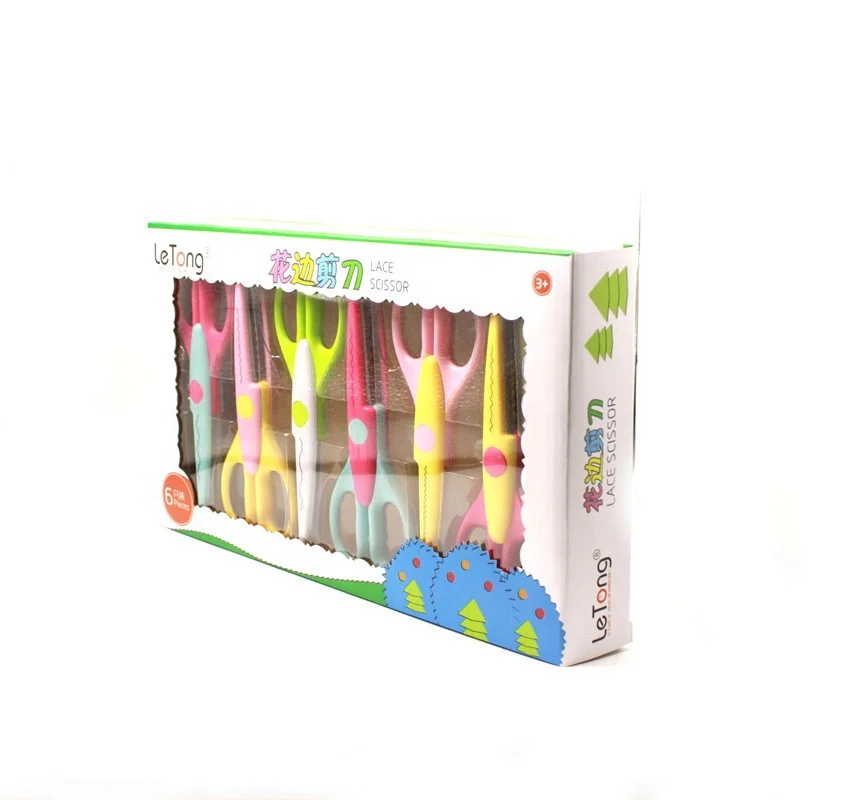 
High quality Paper Edger Pinking Shears Zig Zag Scissors Scrapbooking Decorative Craft Pattern Edged Scissors Paper Trimmer 