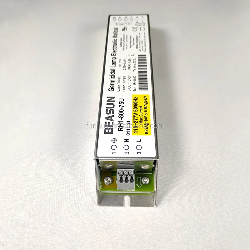 BEASUN High Quality Electronic Ballast RH1-800-75U for UV Germicidal Lamp 40-75W